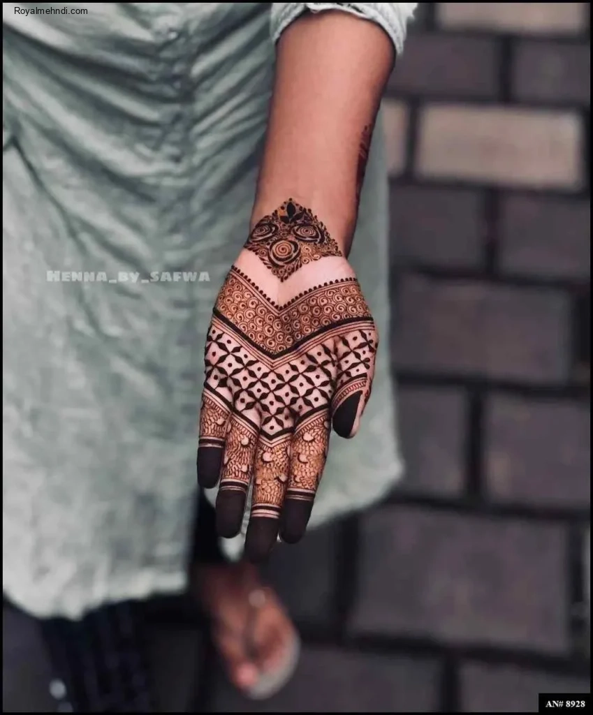 back hand mehndi design arabic