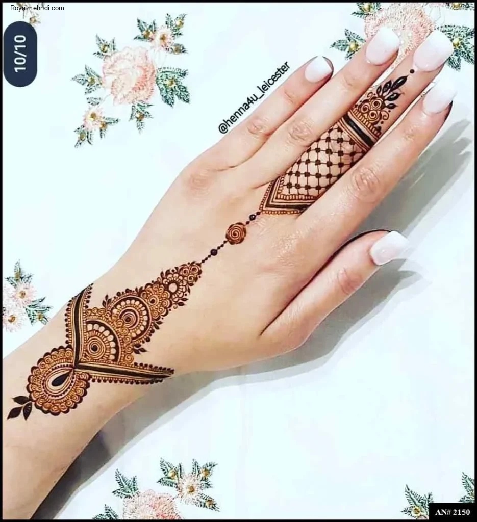 easy backhand mehndi designs
