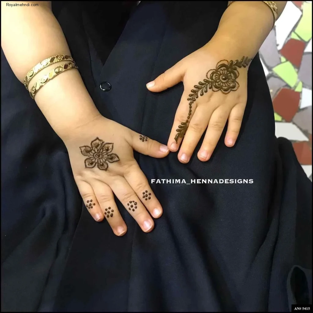 easy backhand mehndi designs