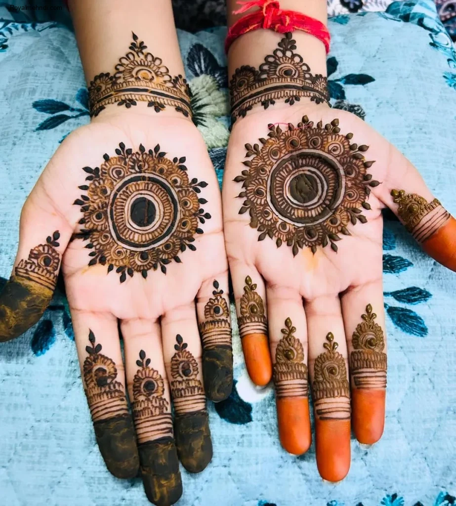 circle mehndi designs