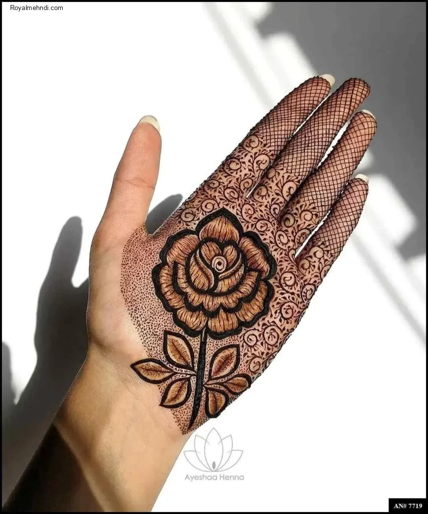 mehndi design flower