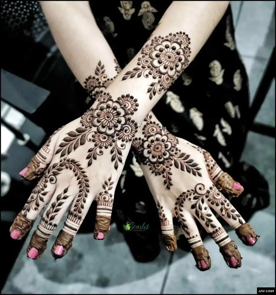 flower mehndi design