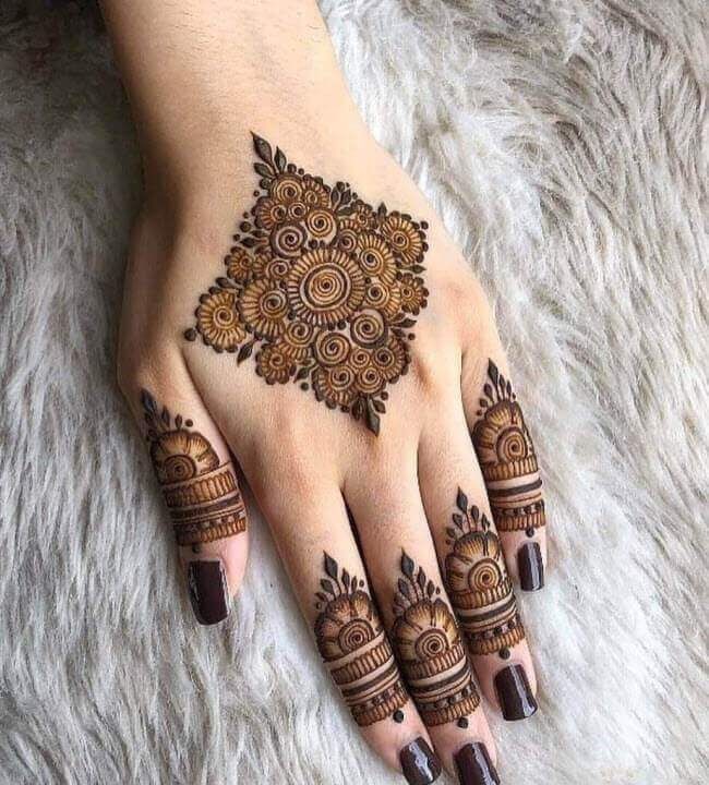 easy backhand mehndi designs