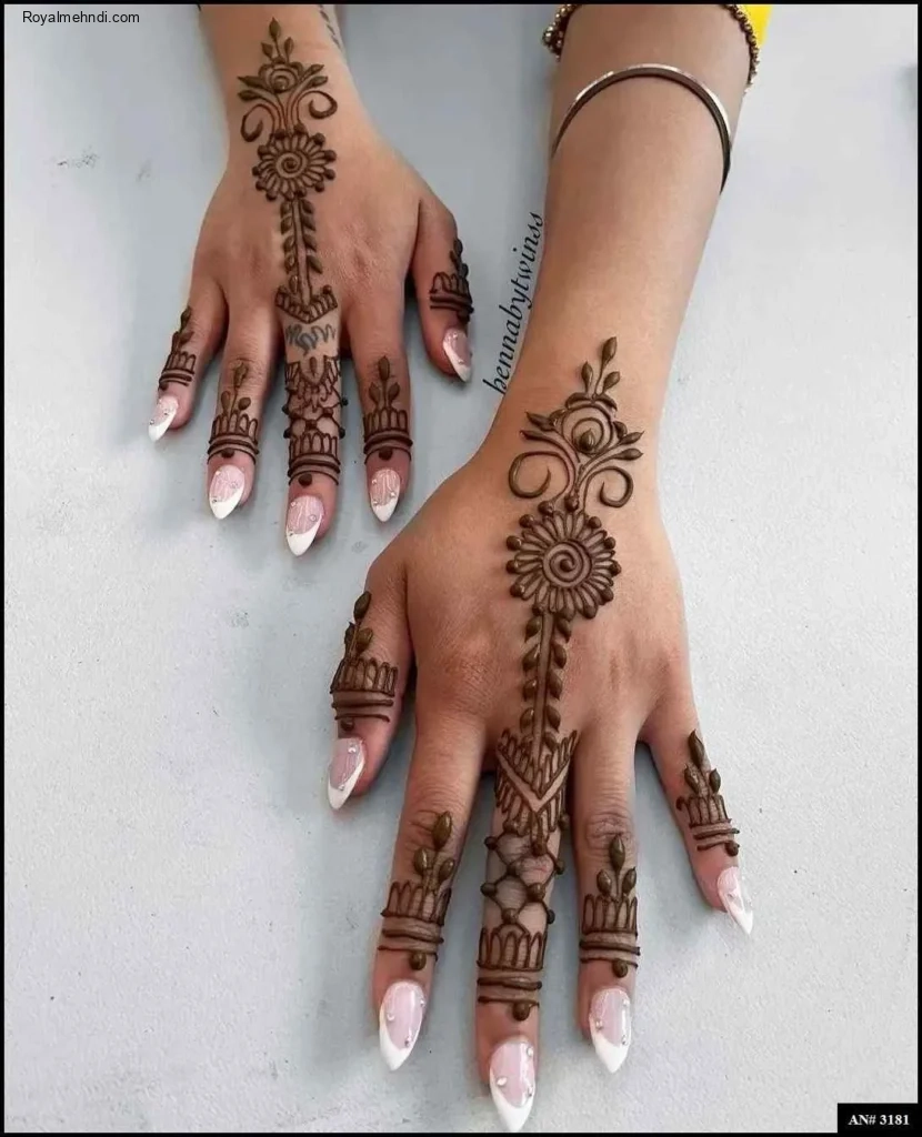 flower mehndi design