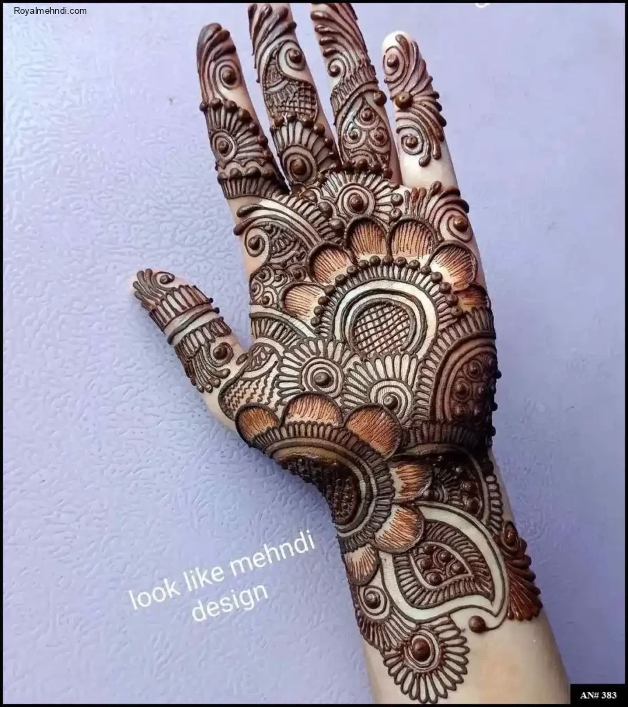 palm mehndi design