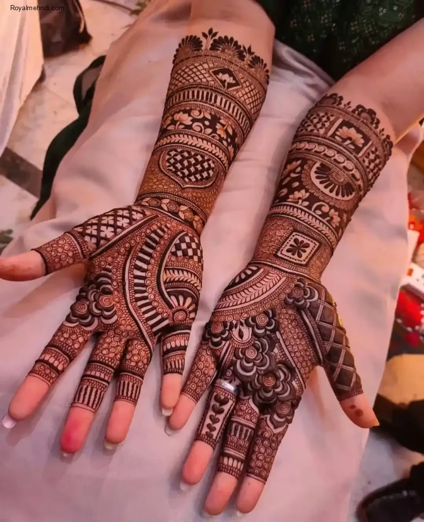 palm mehndi design