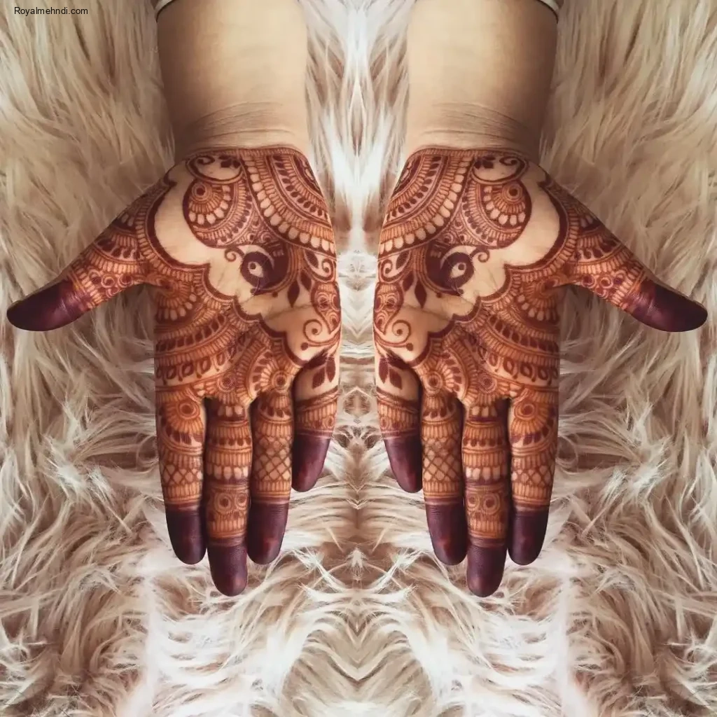 palm mehndi design