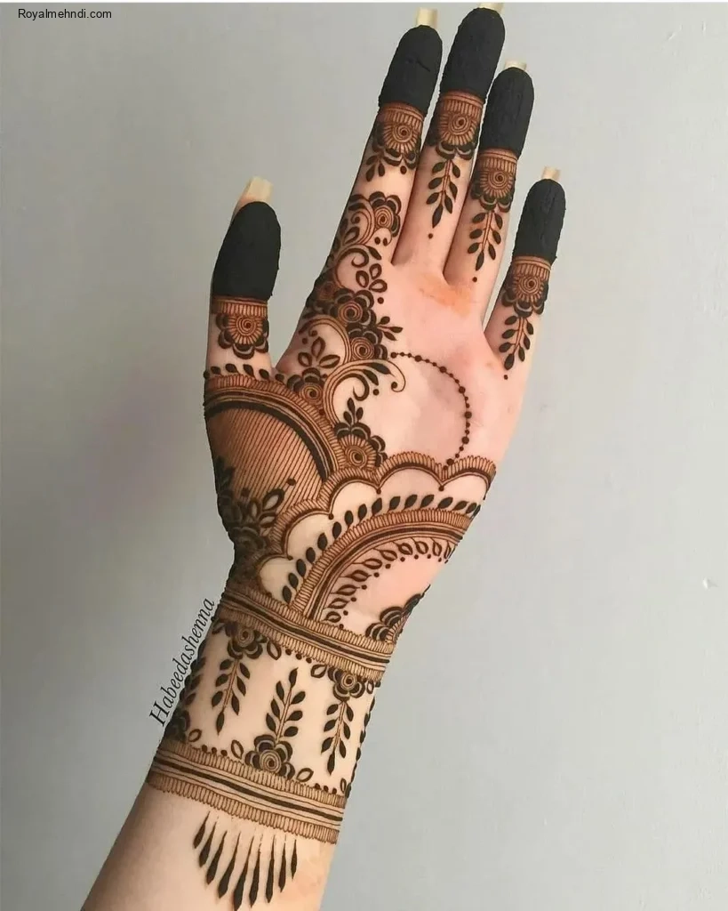 palm mehndi design