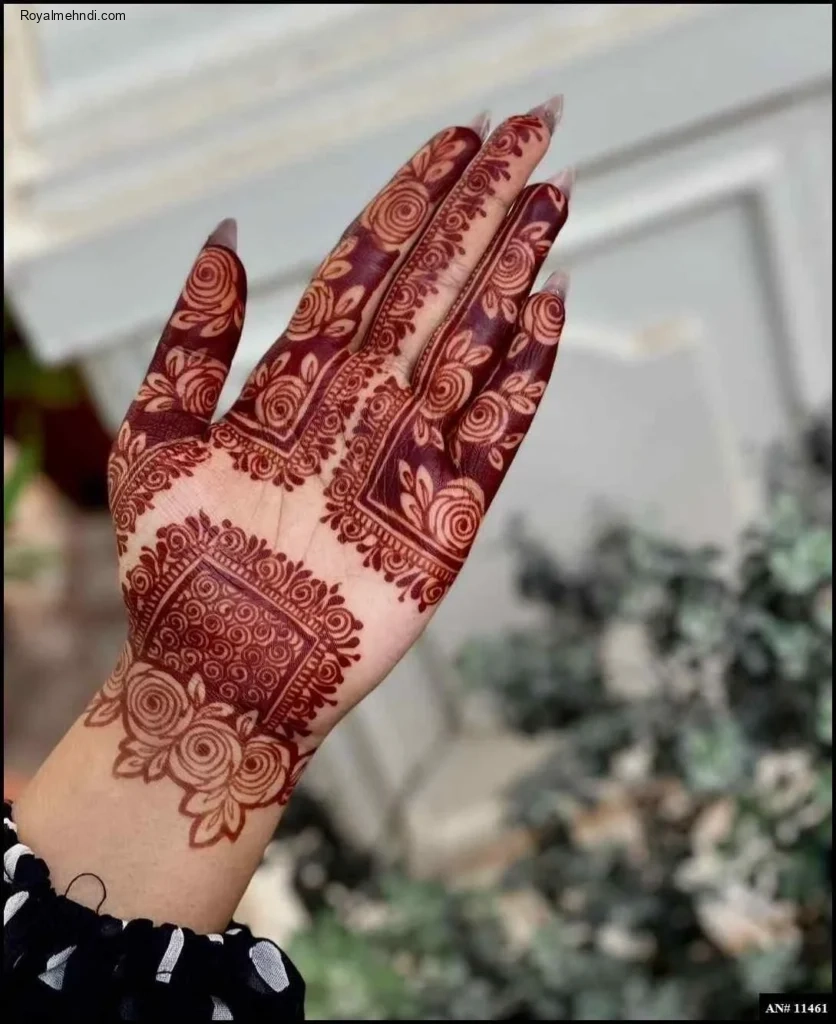 palm mehndi design