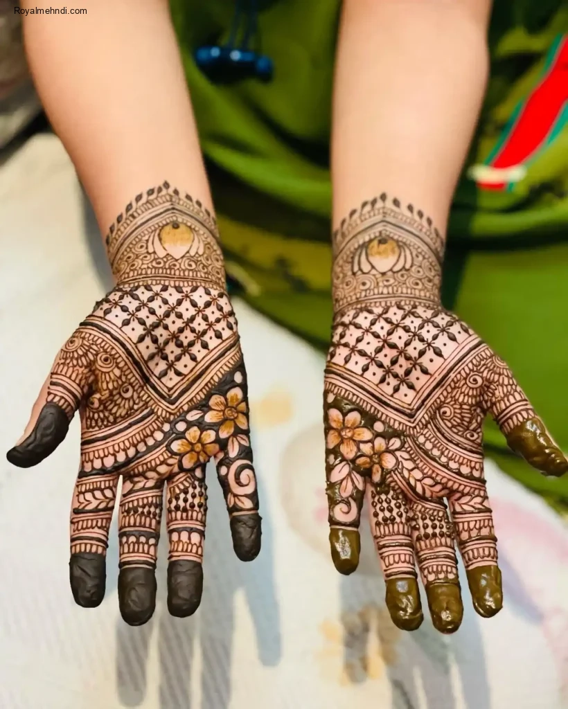 palm mehndi design