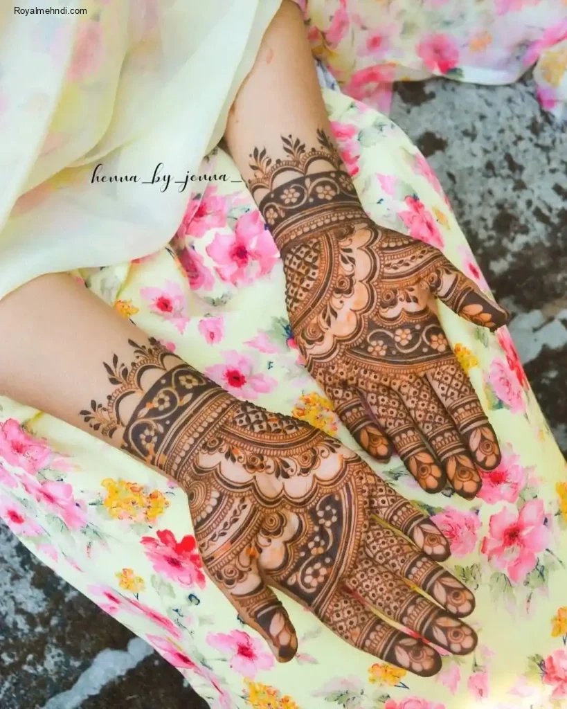 palm mehndi design