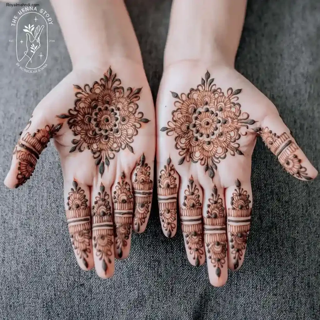 palm mehndi design