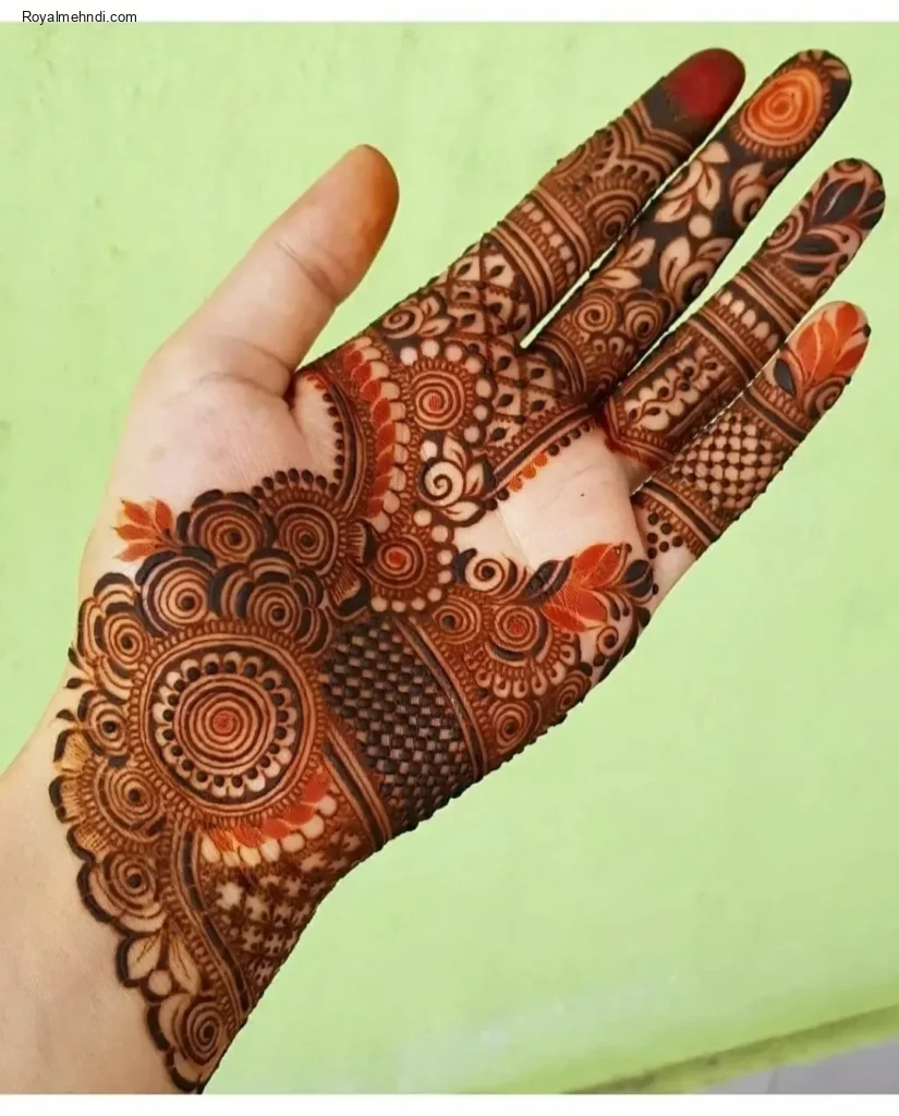 palm mehndi design