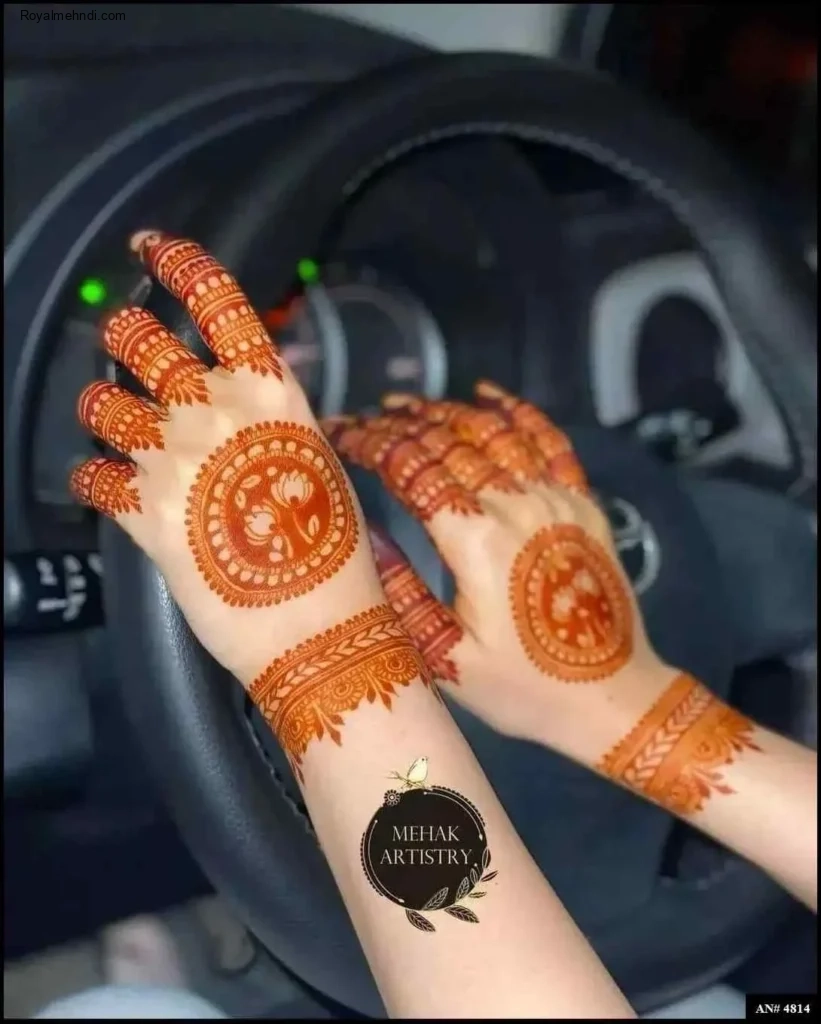 palm mehndi design