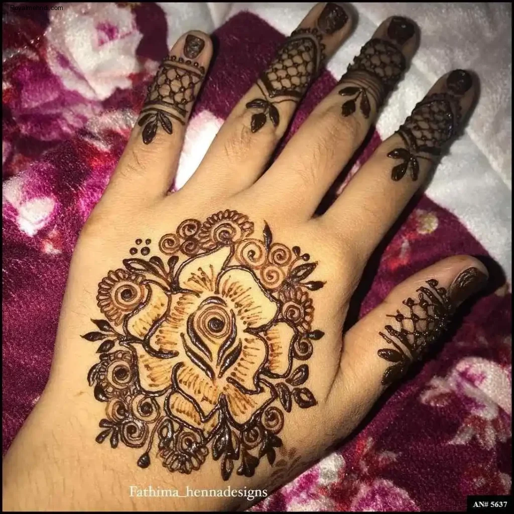 palm mehndi design