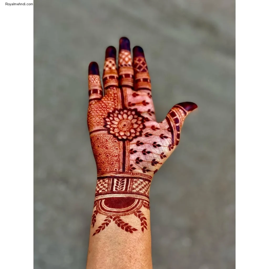 palm mehndi design