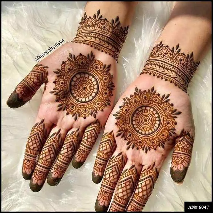 palm mehndi design