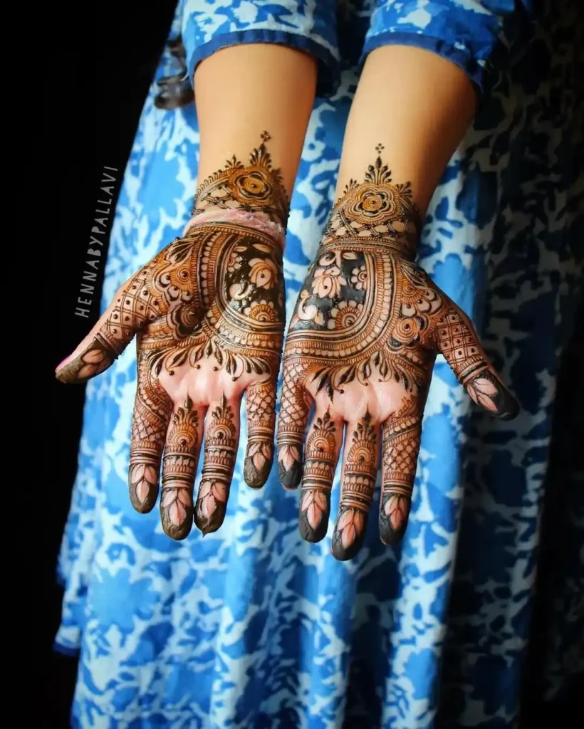 palm mehndi design