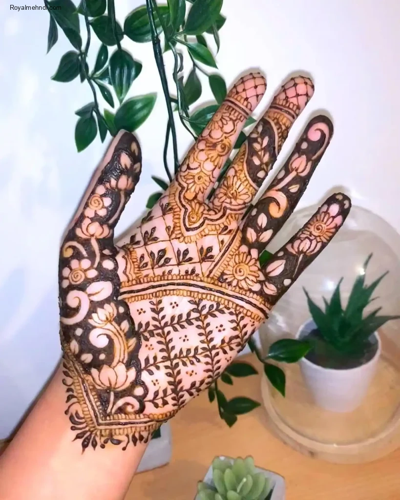 palm mehndi design