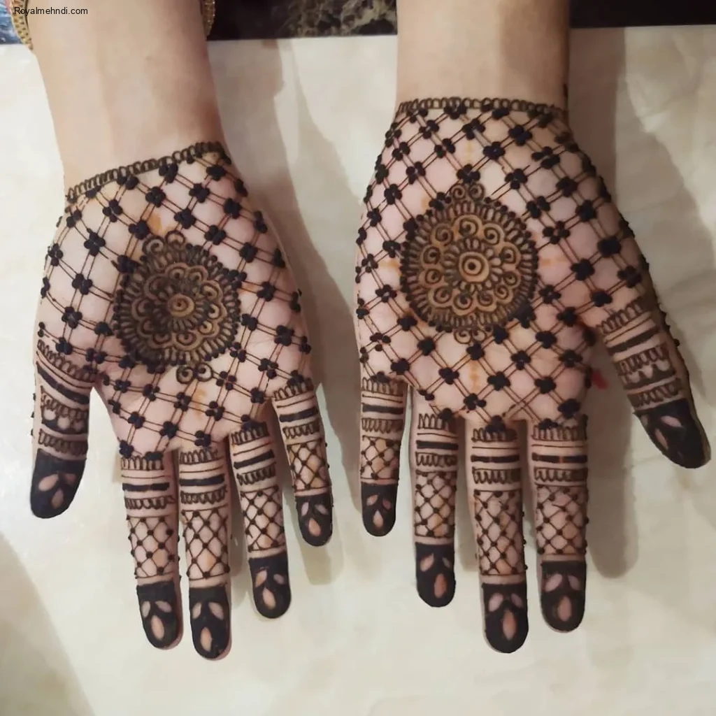 palm mehndi design