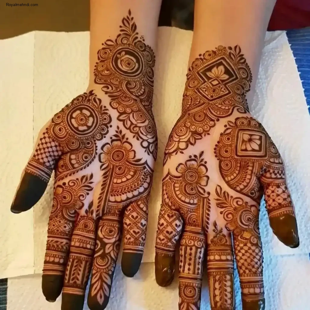 palm mehndi design