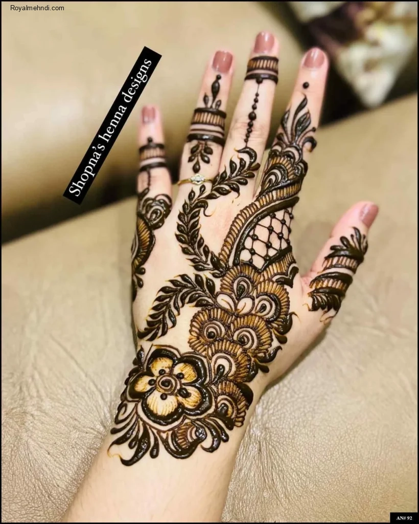 Easy Arabic Mehndi Design